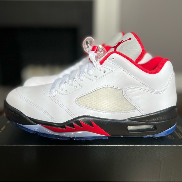 Nike Air Jordan 5 Golf “Chicago” - Men’s Size 8 - (CU4523-100) - Picture 3 of 6